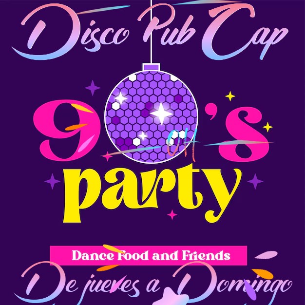 ¡¡¡¡FIESTA DE LOS 90 EN DISCO PUB CAP. DE JUEVES A DOMINGO EN CAP MADRID!!!!