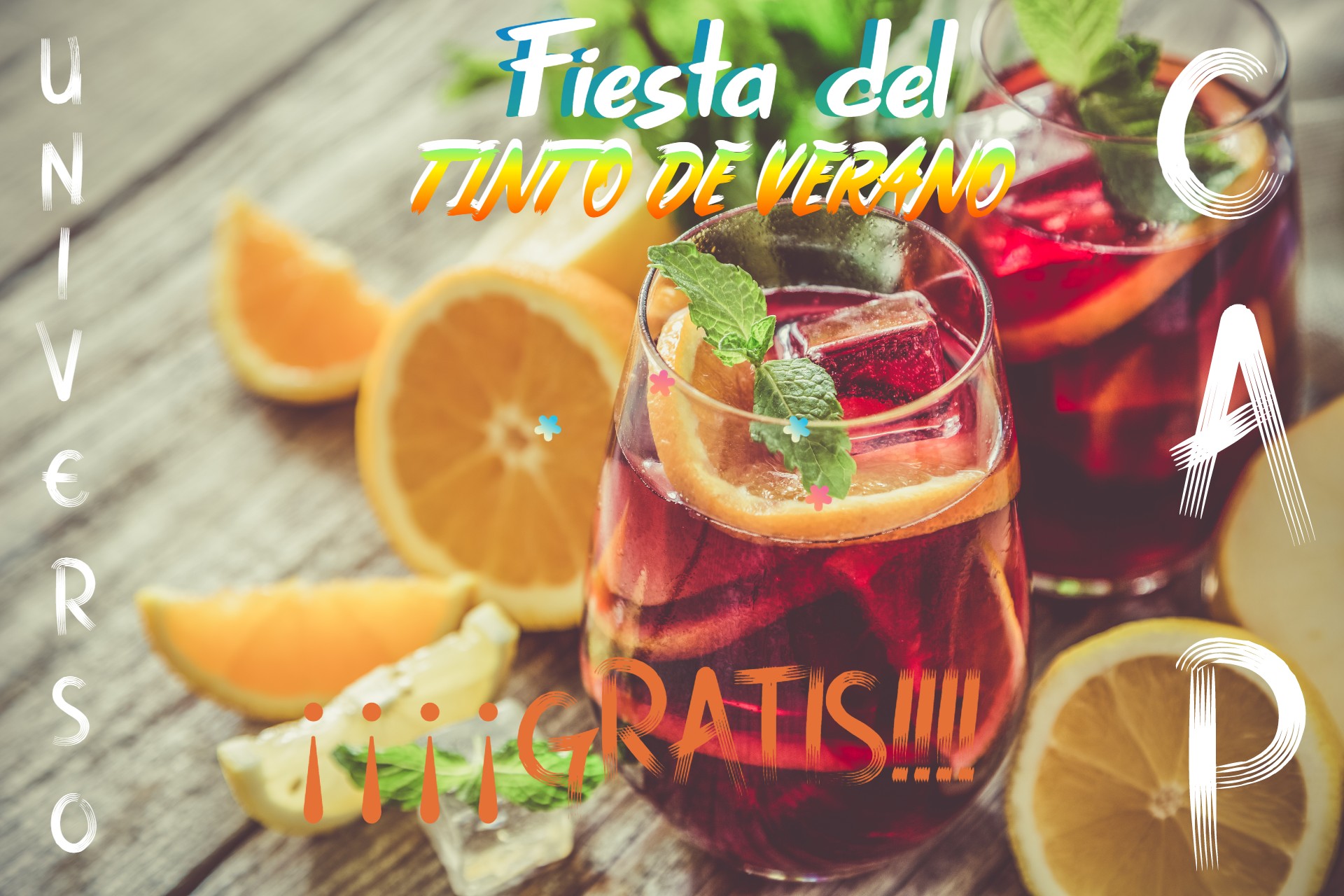 ¡¡¡¡TARDE DEL TINTO DE VERANO GRATIS EN CAP MADRID, DONDE SI NO!!!!