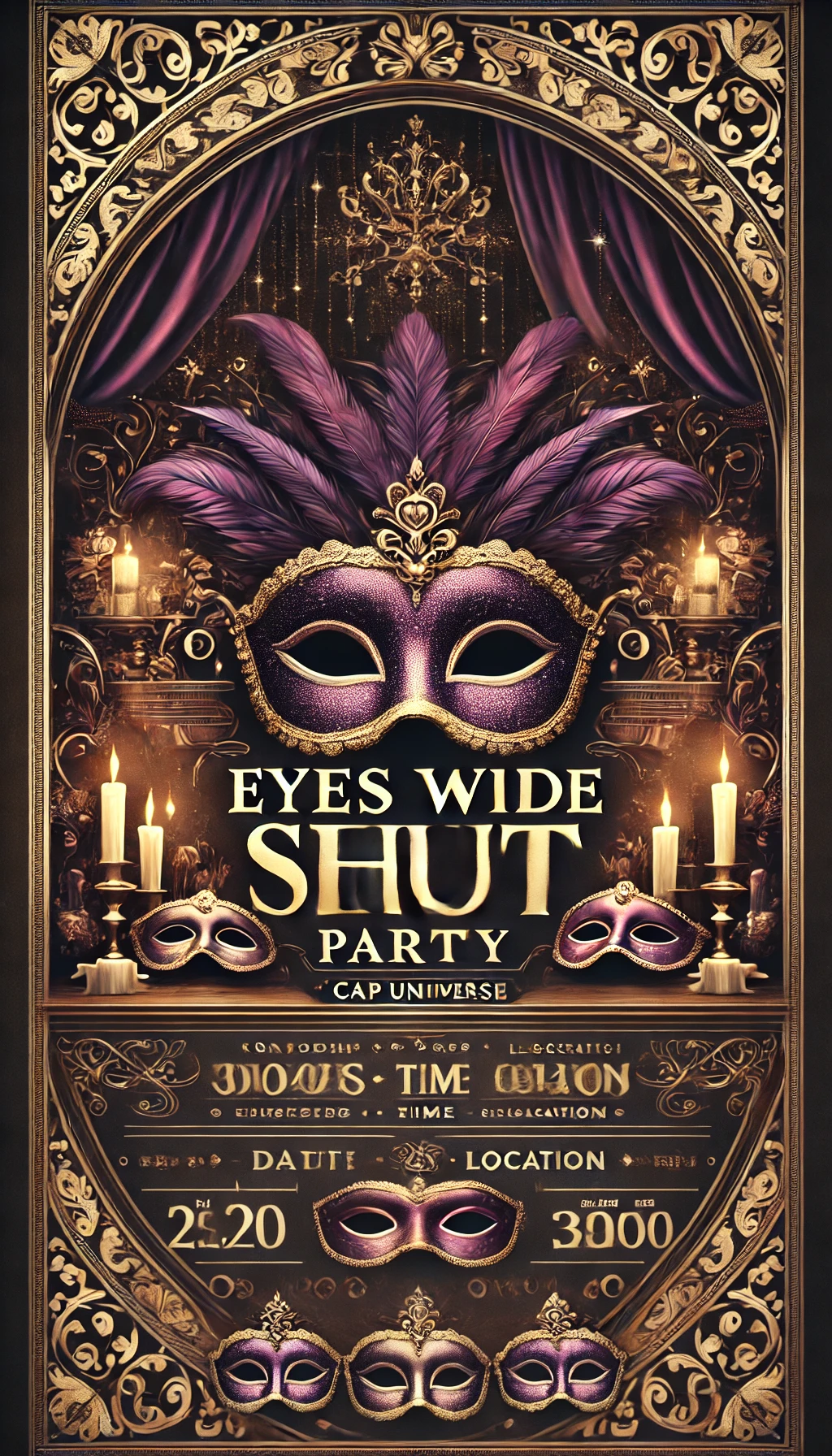 ¡¡¡¡FIESTA EYES WIDE SHUT EN CAP MADRID. NOSOTROS PONEMOS LAS CAPAS Y LAS MÁSCARAS!!!!